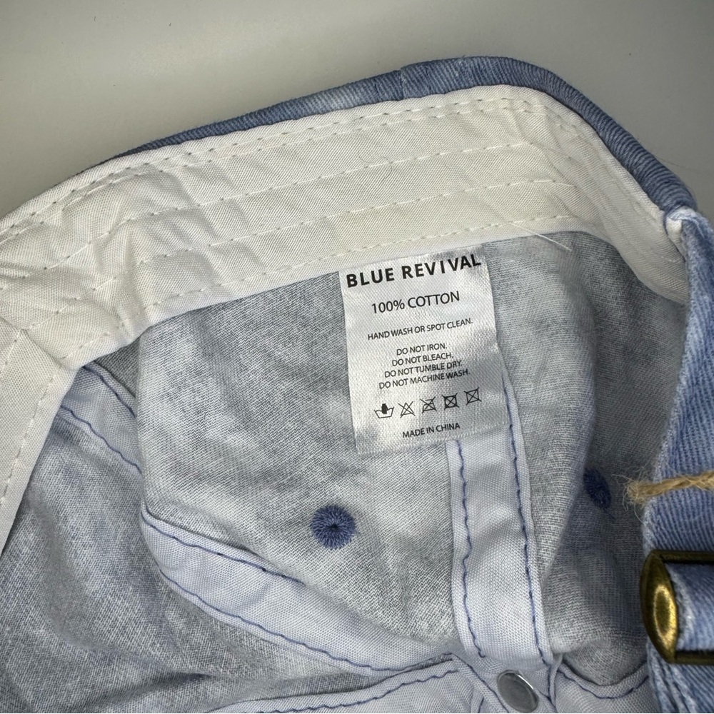 Blue Revival Baseball Hat - Picture 6 of 8